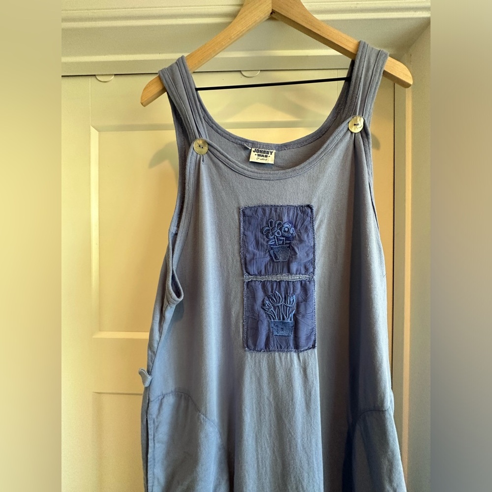 JOHNNY WAS - Blue‎ Maxi “T-Shirt” Dress